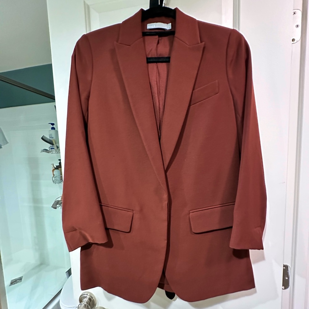 Never Worn Vince boyfriend Blazer & matching high waisted pants!